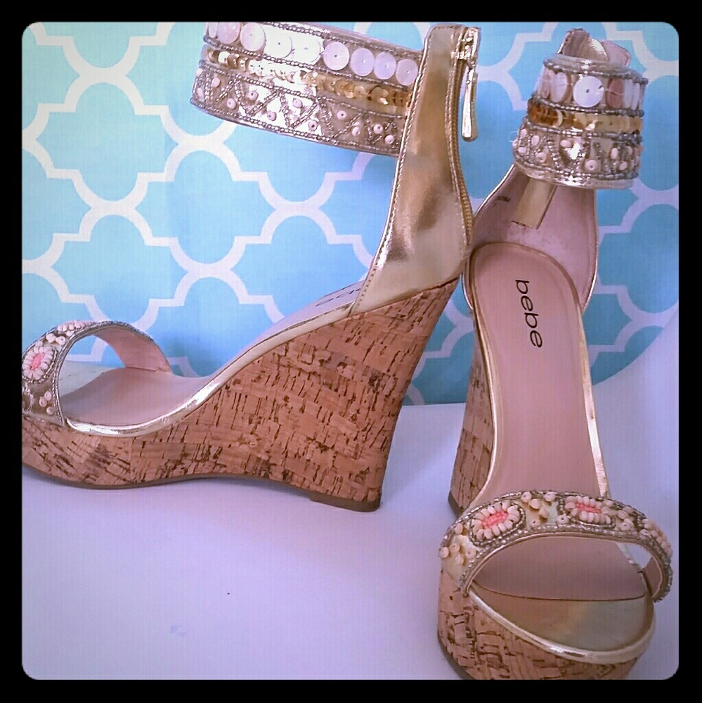 Bebe wedge  sandles